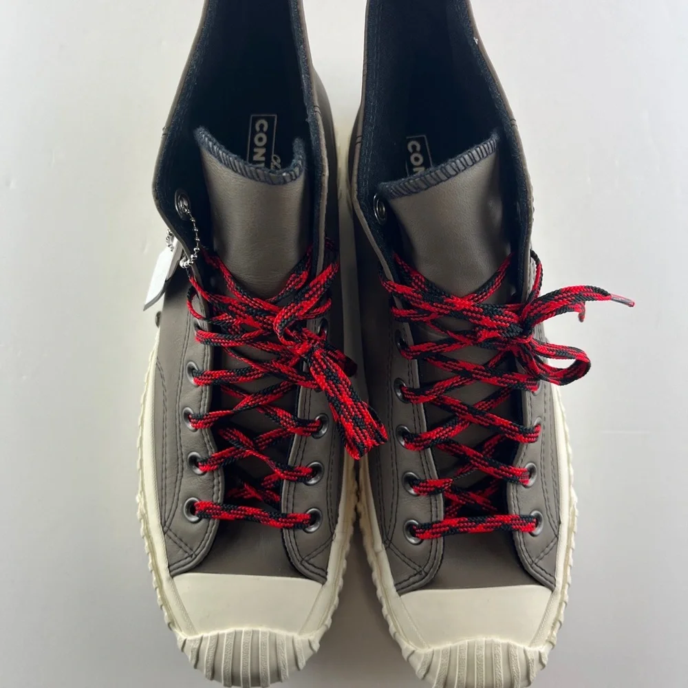 Converse Chuck 70 Bosey Hi Sneaker 168161C Grey Red Leather Mountain Cus… - Picture 4 of 11
